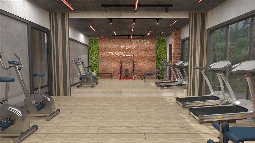 Ein moderner Komplex im europäischen Bezirk Oba