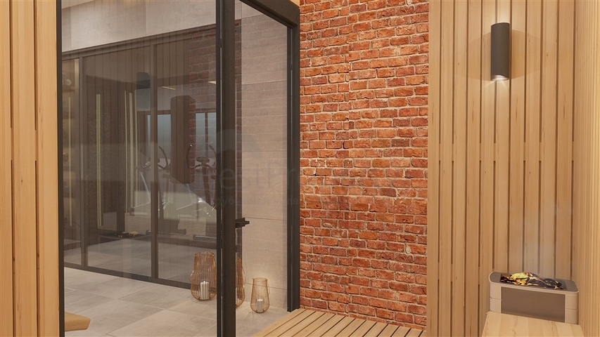 Ein moderner Komplex im europäischen Bezirk Oba