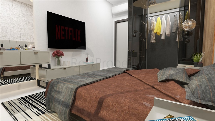 Ein moderner Komplex im europäischen Bezirk Oba