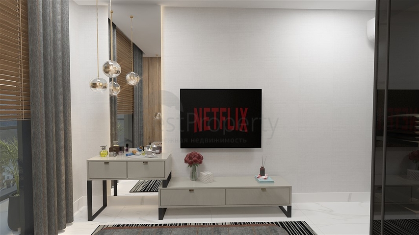 Ein moderner Komplex im europäischen Bezirk Oba