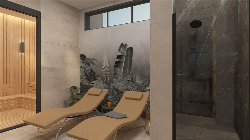 Ein moderner Komplex im europäischen Bezirk Oba