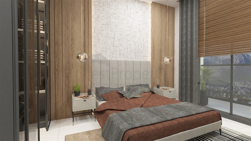 Ein moderner Komplex im europäischen Bezirk Oba