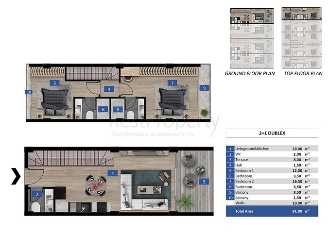 Neues Stadthausprojekt im Bezirk Konakly