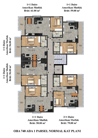 Ein neues Investitionsprojekt im modernen Stadtteil Oba