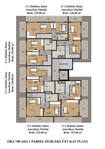 Ein neues Investitionsprojekt im modernen Stadtteil Oba
