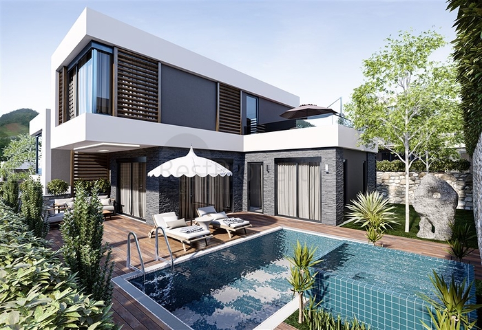 Ein Komplex von Villen in Avsallar