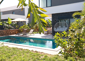 Ein Komplex von Villen in Avsallar