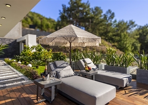 Luxuriöse Villen mit Panoramablick auf das Mittelmeer