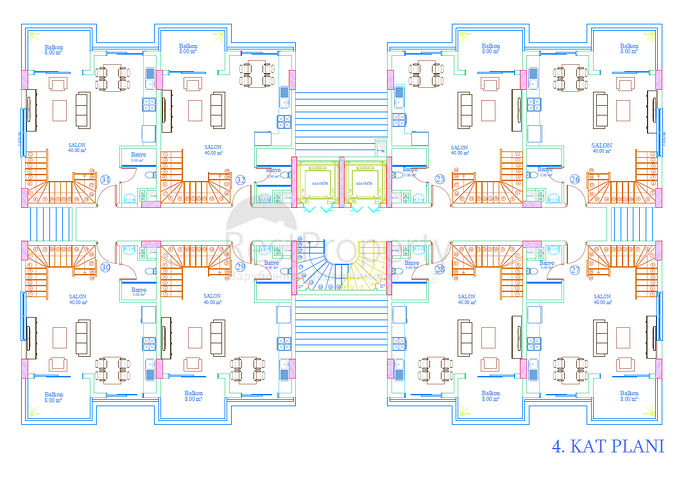 Projekt für Leben und Investitionen 200 m vom Meer entfernt in einem Erholungsgebiet 