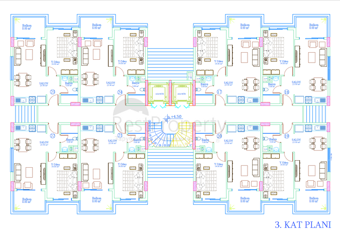 Projekt für Leben und Investitionen 200 m vom Meer entfernt in einem Erholungsgebiet 