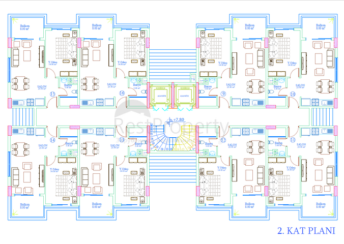 Projekt für Leben und Investitionen 200 m vom Meer entfernt in einem Erholungsgebiet 