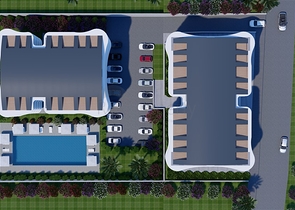 Projekt für Leben und Investitionen 200 m vom Meer entfernt in einem Erholungsgebiet 