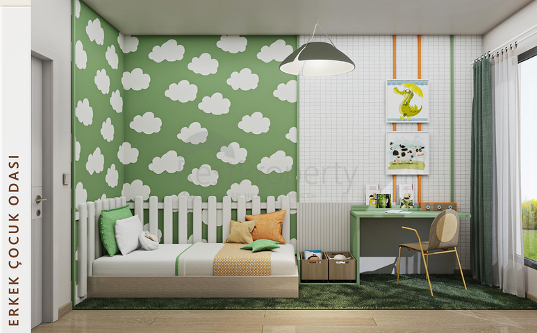 Das Projekt umfasst private Terrassen mit Garten