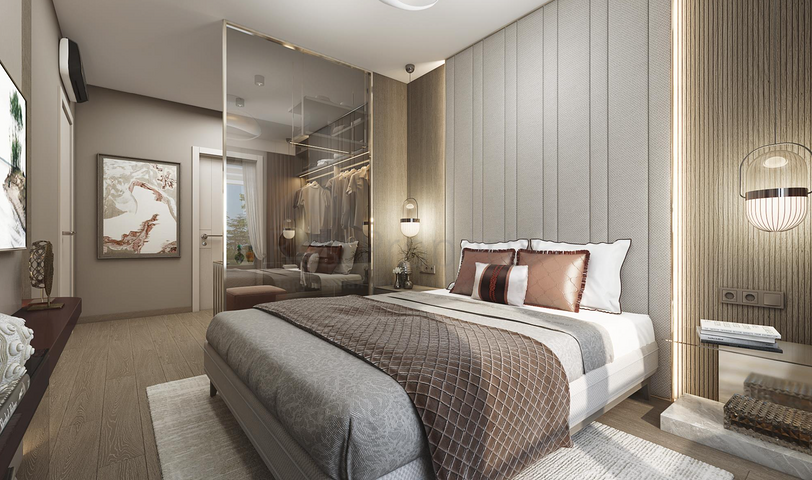 Das Projekt umfasst private Terrassen mit Garten