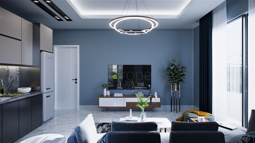 Der im Bau befindliche Komplex im Bezirk Oba