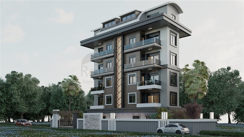 Der im Bau befindliche Komplex im Bezirk Oba