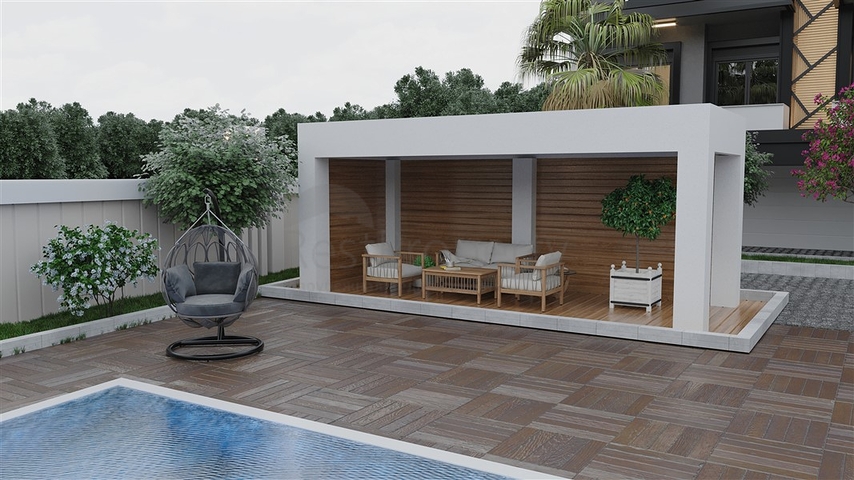 Neue Wohnanlage 400 m vom Meer entfernt im Stadtteil Kestel 