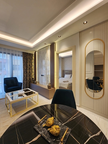 Zweizimmerwohnung in einem Komplex in erster Linie in Mahmutlar