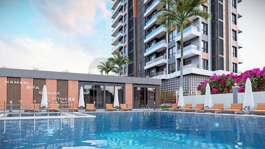 Neuer Komplex in Mahmutlar, 400m vom Meer entfernt