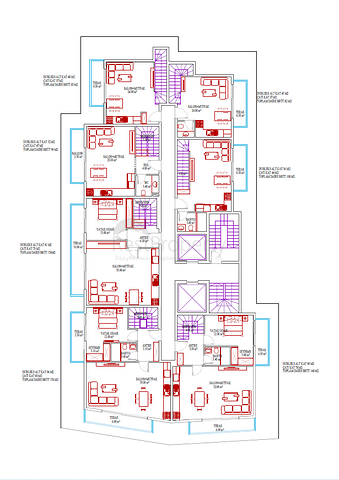 Neuer Komplex in Mahmutlar, 400m vom Meer entfernt