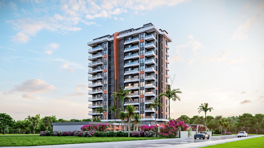 Neuer Komplex in Mahmutlar, 400m vom Meer entfernt