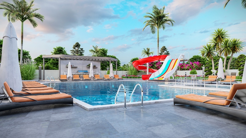 Neuer Komplex in Mahmutlar, 400m vom Meer entfernt