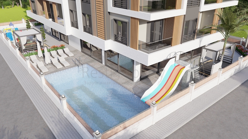 Neues Projekt in der Region Mahmutlar, 600 m vom Meer entfernt 