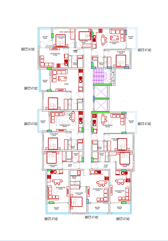 Neues Projekt in der Region Mahmutlar, 600 m vom Meer entfernt 