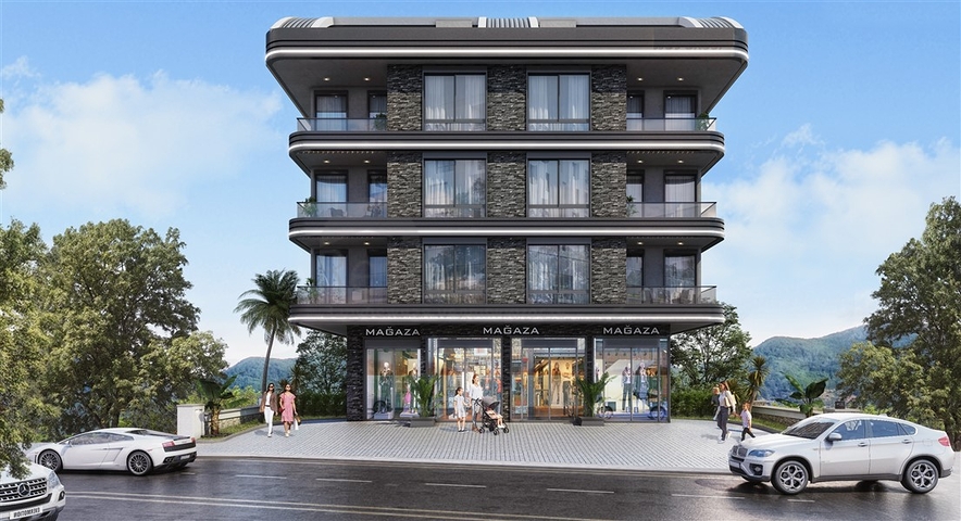 Der im Bau befindliche Komplex im Bezirk Oba