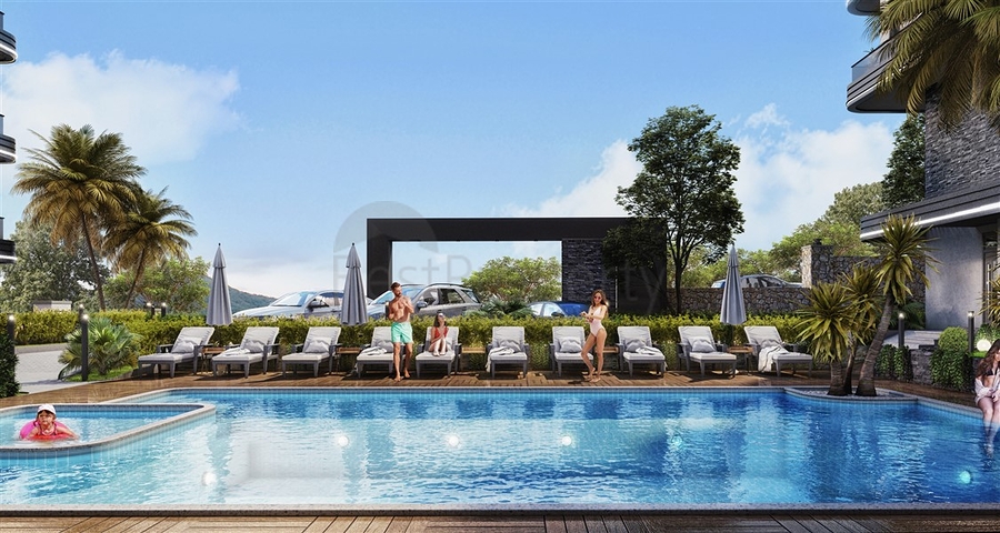 Der im Bau befindliche Komplex im Bezirk Oba