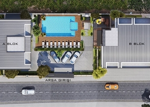 Der im Bau befindliche Komplex im Bezirk Oba