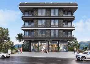 Der im Bau befindliche Komplex im Bezirk Oba