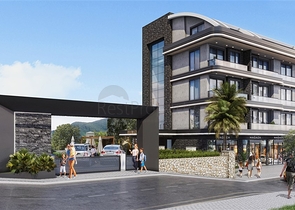 Der im Bau befindliche Komplex im Bezirk Oba