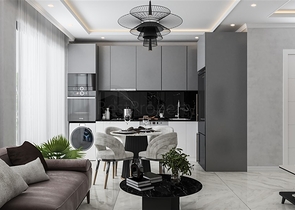 Der im Bau befindliche Komplex im Bezirk Oba