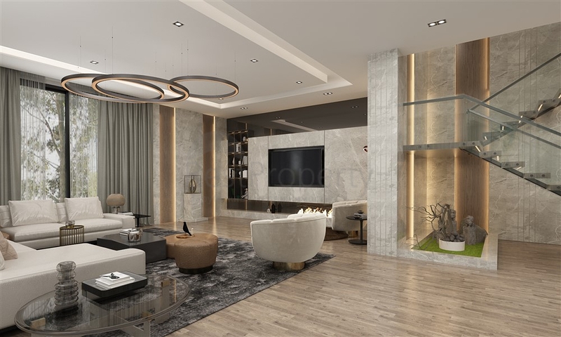 5+1 High-End-Gabelprojekt im Zentrum von Alanya mit herrlichem Panoramablick