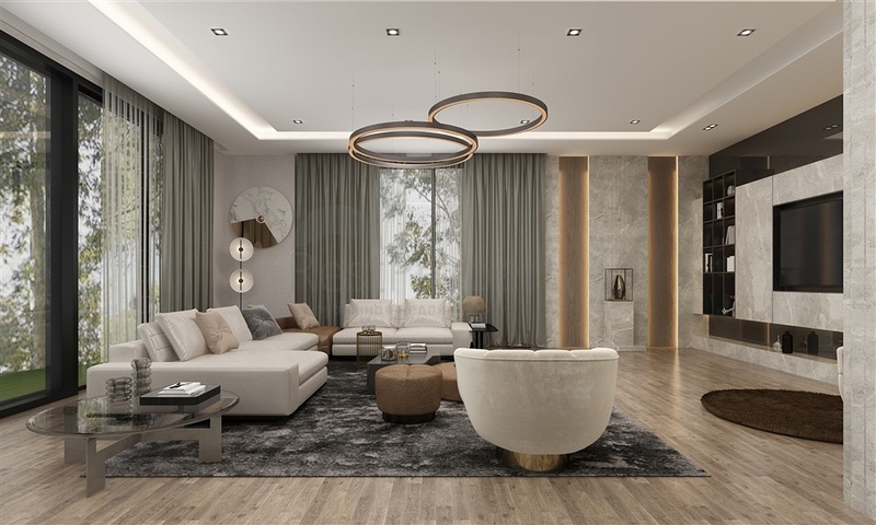 5+1 High-End-Gabelprojekt im Zentrum von Alanya mit herrlichem Panoramablick