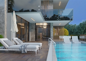 5+1 High-End-Gabelprojekt im Zentrum von Alanya mit herrlichem Panoramablick