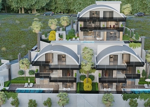 5+1 High-End-Gabelprojekt im Zentrum von Alanya mit herrlichem Panoramablick