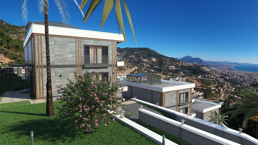 Einzigartige Villa mit Panoramablick auf Alanya