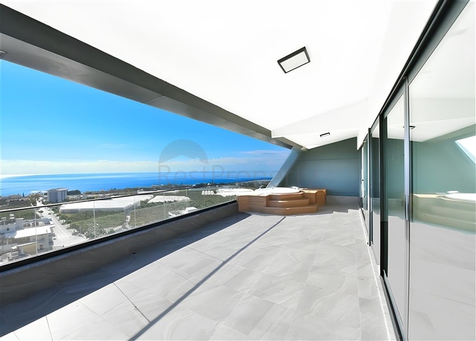 Komplex von luxuriösen Villen mit Meerblick in Avsallar