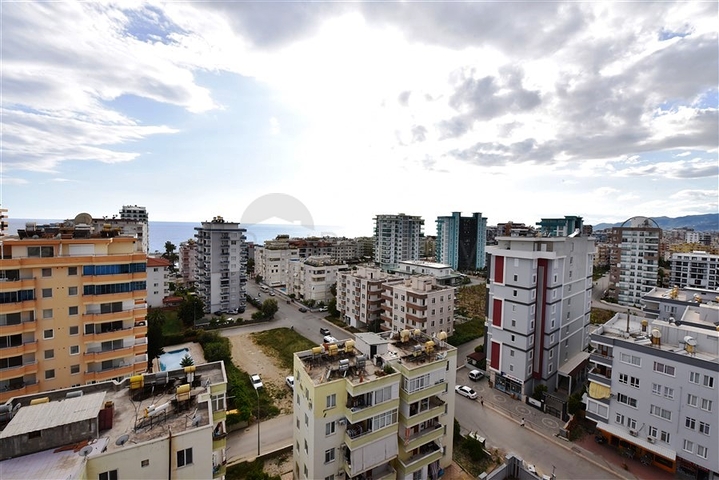 3+1 Penthouse mit Meerblick im Stadtteil Mahmutlar