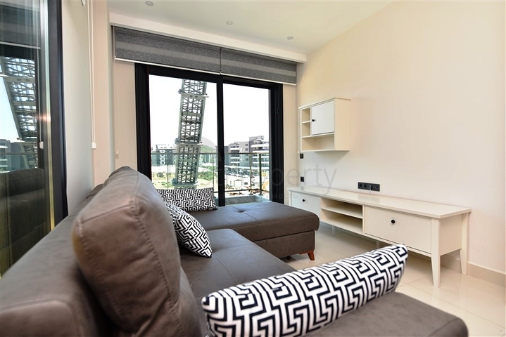 1+1 Wohnung 200 m vom Strand entfernt im Stadtteil Kargicak 