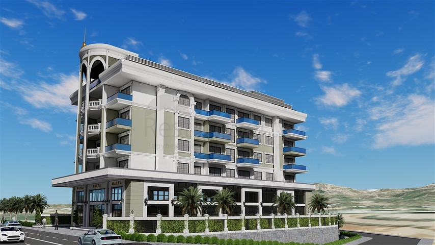 Neues Projekt in Kargicak, 200 Meter vom Meer entfernt