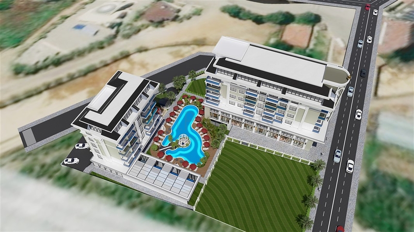 Neues Projekt in Kargicak, 200 Meter vom Meer entfernt