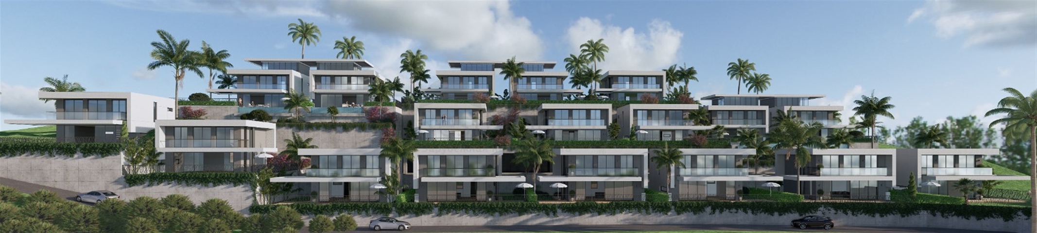 Neues Projekt von Villen in der ökologisch sauberen Gegend von Alanya - Kargicak