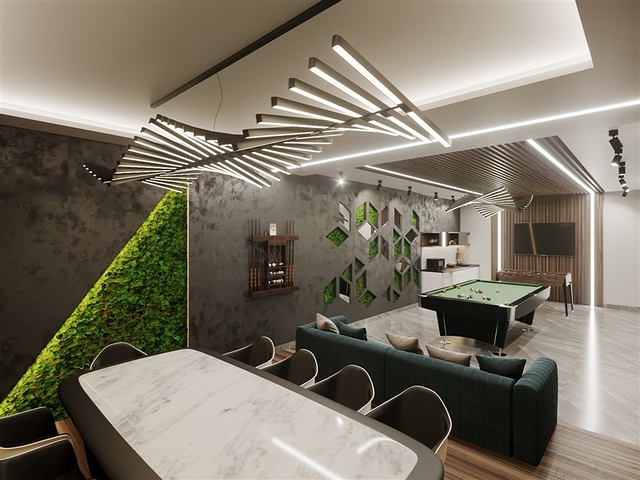 Komplex mit ganzjähriger Infrastruktur im grünen Viertel von Demirtas