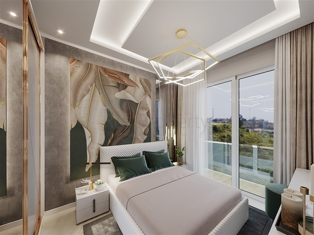 Komplex mit ganzjähriger Infrastruktur im grünen Viertel von Demirtas