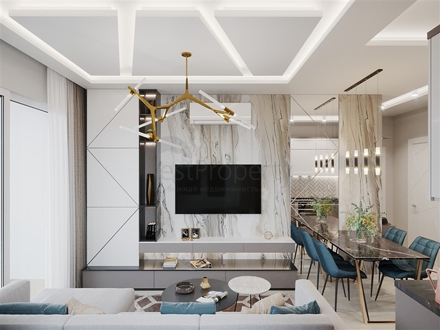 Komplex mit ganzjähriger Infrastruktur im grünen Viertel von Demirtas