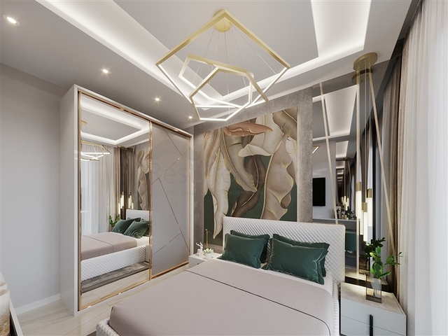 Komplex mit ganzjähriger Infrastruktur im grünen Viertel von Demirtas