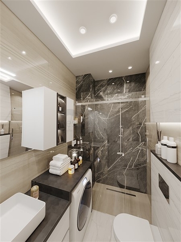 Komplex mit ganzjähriger Infrastruktur im grünen Viertel von Demirtas